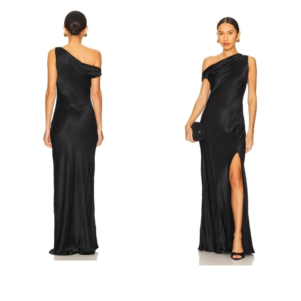 Bec & Bridge Sol Asymmetrical Dress in Black Size 4